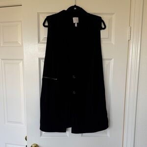 Leith Black Sleeveless Vest